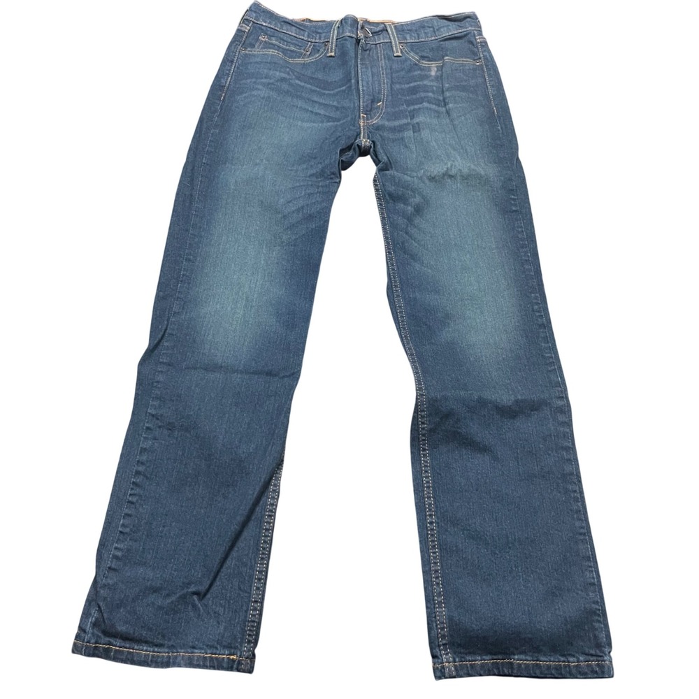 Levis 514 Straight Fit‎ Jeans Mens 32x32 Dark Wash Blue Denim Pants